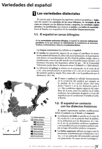 Variedades del español