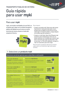 Guía rápida para usar myki - Public Transport Victoria