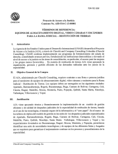 tdr-tec-0030 equipos electrónicos para la rama judicial