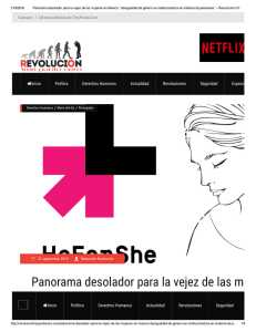 Panorama desolador para la vejez de las mujeres en México