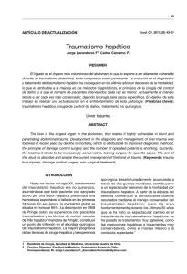 Traumatismo hepático - Universidad Austral de Chile