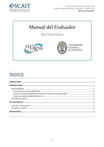 Manual del Evaluador - SCAIT - Universidad Nacional de Tucumán