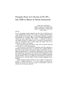 Principales Puntos de la Doctrina de Pío Xll y