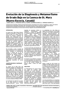 Evolución de la Diagénesis y Metamorfismo de Grado Bajo en la