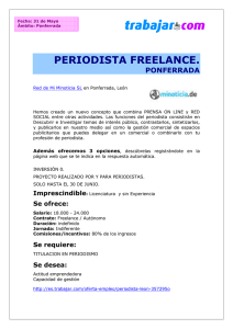 Periodistas freelance. Trabajar.com. 31 de Mayo