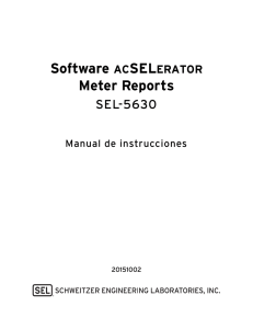 SEL-5630 Manual de Instrucciones