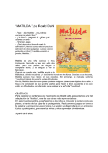 MATILDA Mostrador y lista