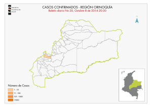 CASOS CONFIRMADOS - REGIÓN ORINOQUÍA