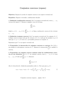 Conjuntos convexos (repaso) - Apuntes y ejercicios de matemáticas