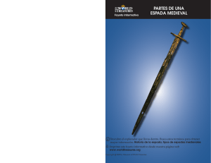 partes de una espada medieval