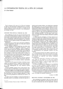 la contaminacion vegetal de la peña de candamo