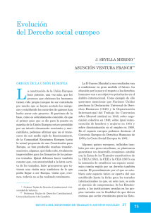 Evolución del Derecho social europeo