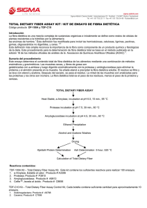 total dietary fiber assay kit / gesamt - Sigma