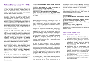 William Shakespeare - Biblioteca de la Universidad de Alicante
