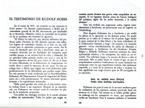 EL TESTIMONIO DE RUDOLF HOESS