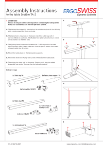 Instrucciones de montaje para conjuntos y estructuras