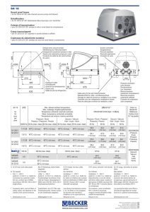 [kW] [dB(A)/1m] 1) DIN EN ISO 3744 (KpA = 3 dB(A)) 50/60 Hz 50 Hz