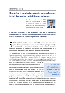 Leer reportaje completo - SEOQ Sociedad Española de Oncología