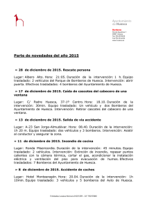 Parte de novedades del año 2015