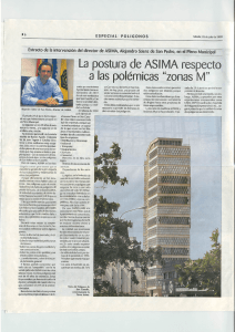 Extracto de la intervención del director de ASIMA, Alejandro Sáenz