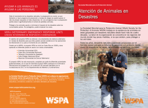 Atención de Animales en desastres