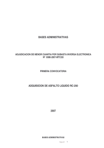 bases administrativas adquisicion de asfalto liquido rc-250