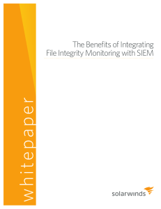 The Benefits of Integrating File Integrity Monitoring with SIEM
