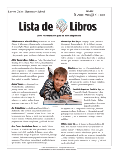 Desarrollando la Lectura (Elementary) Book List — 2011-2012
