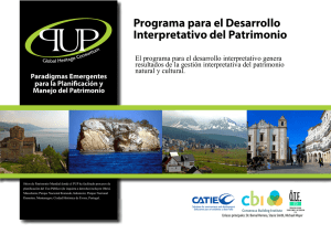 Programa para el Desarrollo Interpretativo del Patrimonio