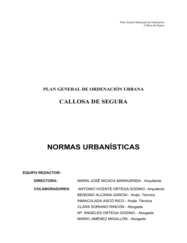 Plan General De Ordenación Urbana