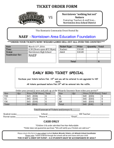 ticket order form - Norristown Area School District