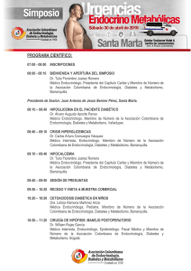 programa científico - Asociación Colombiana de Endocrinología