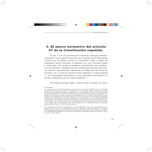 3. El marco normativo del artículo 47 de la Constitución española.