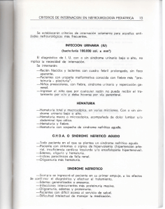 Page 1 CRITEROS DE INTERNACION EN NEFROUROLOGÍA