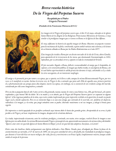 Breve reseña histórica De la Virgen del Perpetuo Socorro