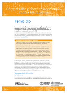 Femicidio - PAHO WHO