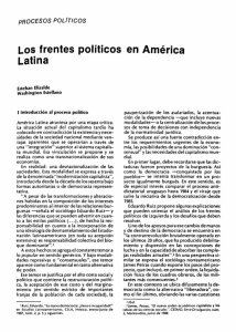 Los frentes políticos en América Latina
