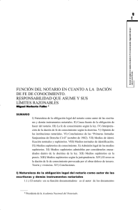Revista del Notariado - Facultad de Ciencias Económicas y Jurídicas