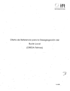 Oferta de Referencia para la Desagregación del Bucle Local