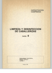 Page 1 CAPACTACION CAMPESNA LMPIEZA Y DESINFECCION