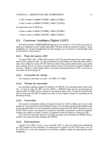 El conversor analógico digital (ADC)