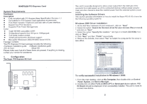 954ER(4)8 PCI Express Card System Requirements