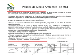 mRT Pol¡t¡ca de Medio Ambiente de MRT