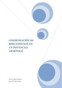 condensación de bose-einstein en un potencial armónico