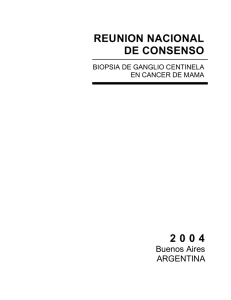Biopsia de Ganglio Centinela - Sociedad Argentina de Mastología