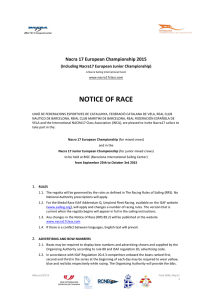 Notice of Race - Real Federación Española de Vela