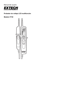 Manual del usuario Probador de voltaje LCD multifunción Modelo