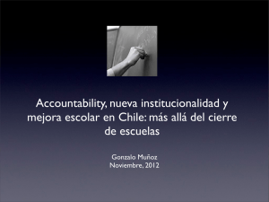 Accountability, nueva institucionalidad y mejora escolar en Chile