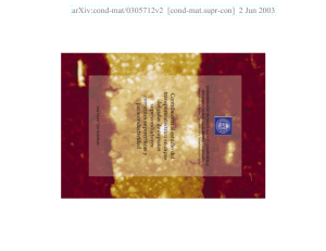 arXiv:cond-mat/0305712v2 [cond-mat.supr-con] 2 Jun 2003