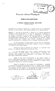 REFOFMA DE TEXTO CONSTITUCIONAl LA HONORABLE